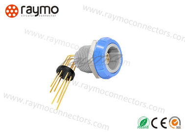 Nut Fixing Circular Push Pull Connector Compact Size Lightweight PC Housing