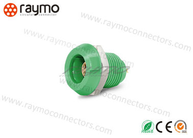 Nut Fixing Circular Push Pull Connector Compact Size Lightweight PC Housing