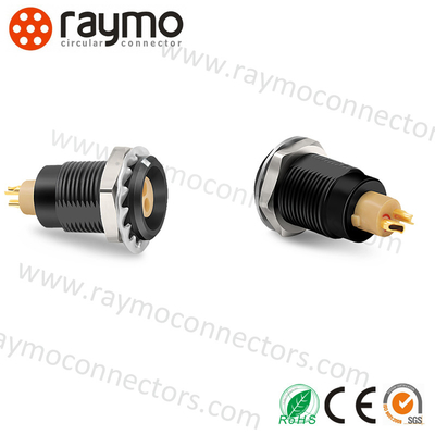 Чернота Chrome кругового соединителя ЯЙЦА 0B 305 LEMO пушпульная покрыла латунное снабжение жилищем